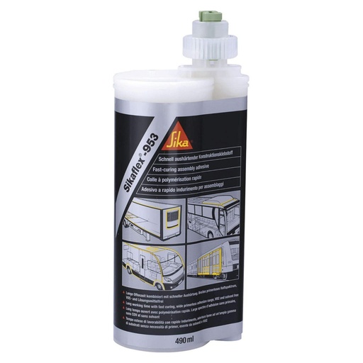 [PTG254.00586] Sikaflex-953 L30, 2-Part STP Adhesive with Long Open Time, Interior & Exterior, White, 490 mL