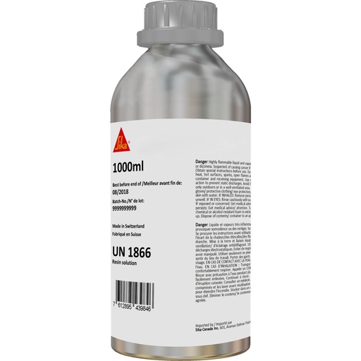 [PTG276.00006] Sika Primer-3 N, Adhesion Promoter for Sika Liquid Detailing System, Interior & Exterior, Transparent, 1 L