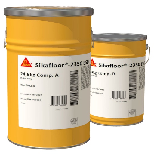 [PTG259.00077] Sikafloor-2350 Esd, Electrostatic Dissipative Epoxy Floor Coating, Interior, 30 Kg