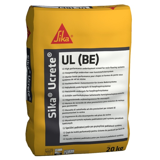 [PTG260.00028] Sika Ucrete UL, Cementitious Underlayment Screed for Ucrete, Interior, Grey, 20 Kg