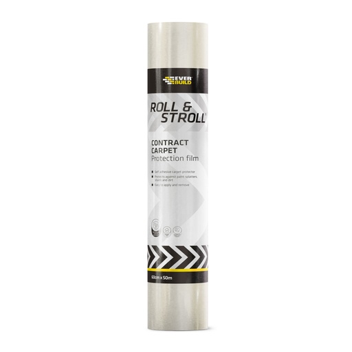 [PTG257.00059] EVERBUILD ROLL & STROLL Contract Carpet, Clear Self-Adhesive Carpet Protector, Interior, Clear Film