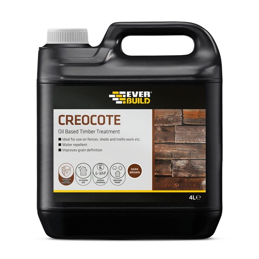 [PTG257.00069] EVERBUILD Creocote, Oil-Based Exterior Wood Treatment, Exterior
