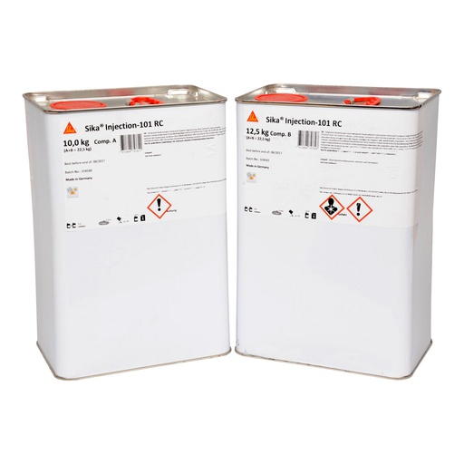 [PTG255.00018] Sika Injection-101 RC, Flexible Polyurethane Injection Resin for Temporary Sealing, Exterior