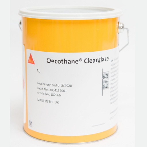 [PTG255.00079] Sika Decothane Clearglaze, High Performance, Clear Polyurethane Coating, Exterior, Clear