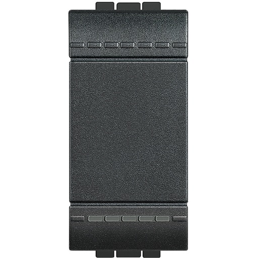 [PTG264.01054] BTicino L4005A, Buton Basculant Living Light, Contact ND, 10 A 250 V, Antracit, 1 Modul