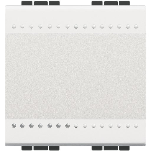 [PTG264.01062] BTicino N4005M2A, Întrerupător Basculant Living Light, Contact ND, 10 A 250 V, Alb, 2 Module