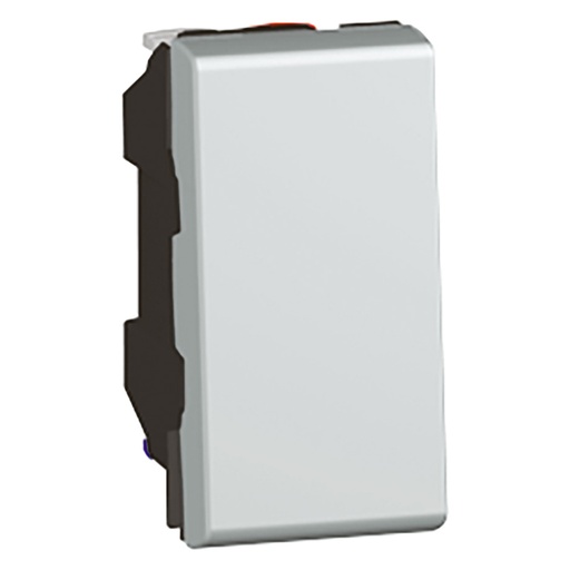 [PTG264.01100] LEGRAND 079230, Mosaic Button, 6 A, 250 V, 1 Module, Aluminum