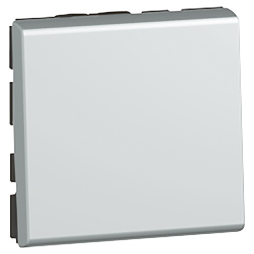 [PTG264.01102] Legrand 079240, Buton Mosaic, 6 A, 250 V, 2 Module, Aluminiu