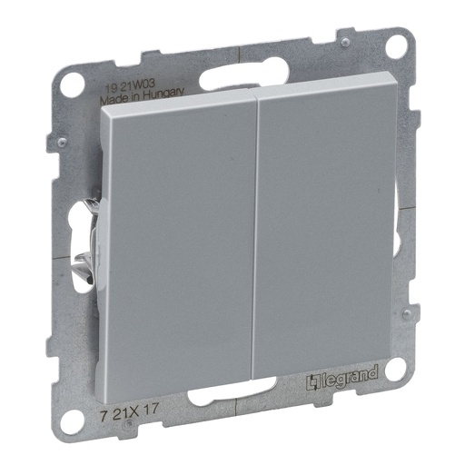 [PTG264.01168] Legrand 721317, Buton Dublu, Alu