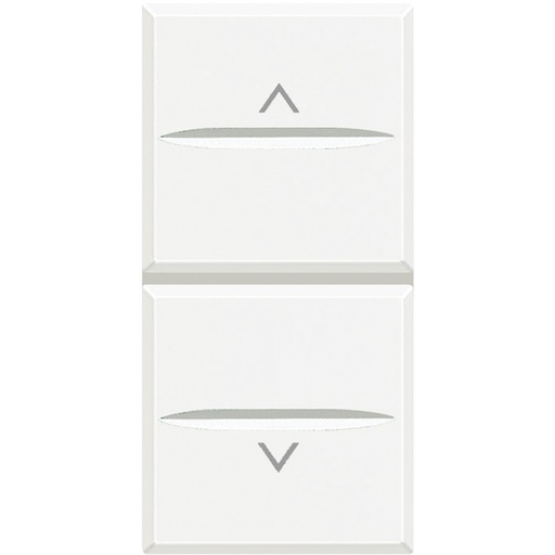 [PTG264.01182] BTICINO HD4037, Double Button with Interlock for Axolute Roller Blinds, White, 1 Module
