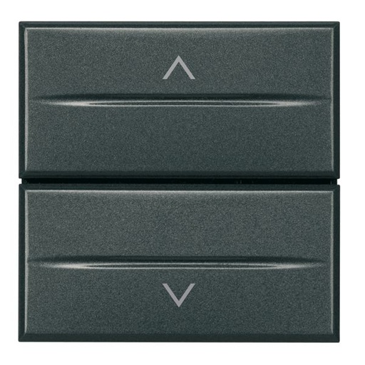 [PTG264.01185] BTICINO HS4027/2, Button for Ordering Axolute Roller Blinds, Anthracite, 2 Modules