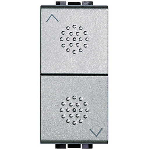 [PTG264.01193] BTICINO NT4037, Double Actuation Button with Interlocking Living Light for Vr 16 A 250 V, tech, 1 Module