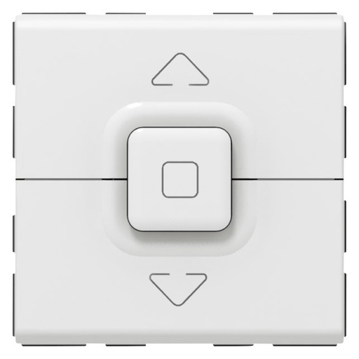 [PTG264.01200] LEGRAND 077025, Button for Controlling Mosaic Blinds, for Max. Power. 500 W, 2 Modules, White