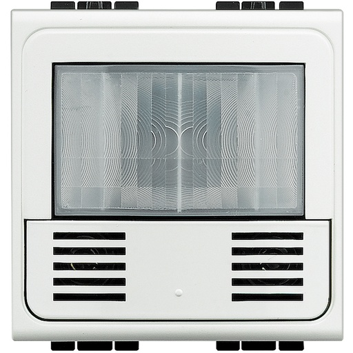 [PTG264.01253] BTicino N4433N, Detector Prezență Cu 3 Fire Cu Neutru Livinglight, Alb, 2 Module