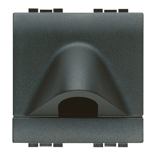 [PTG264.01342] BTICINO L4954, Cable Outlet Living Light, Anthracite, 2 Modules