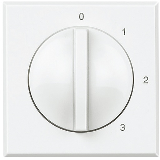 [PTG264.01381] BTicino HD4016, Comutator Cu 4 Poziții/ventilatoare, 2 Module, Axolute Alb