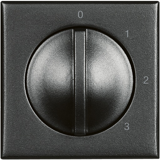 [PTG264.01383] BTICINO HS4016, Switch with 4 Positions/fans, 2 Modules, Axolute Anthracite