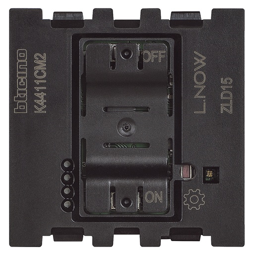 [PTG264.01404] BTicino K4411CM2, Întrerupător Conectat (cu Opțiune De Dimmer) Living Now with Netatmo, 2 Module, Livrat Cu Compensator Activ