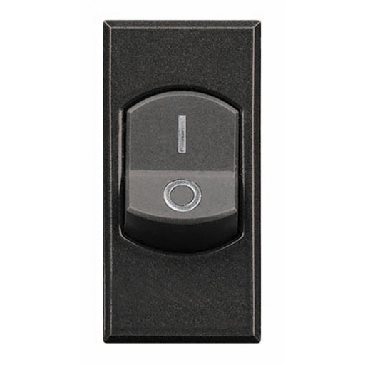 [PTG264.01467] BTicino HS4011, Întrerupătoare Bipolare 32 A Axolute, Antracit, 1 Modul