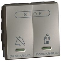 [PTG264.01570] LEGRAND 572554, Switch Control Unit for Hotel Rooms Quare Magnesium