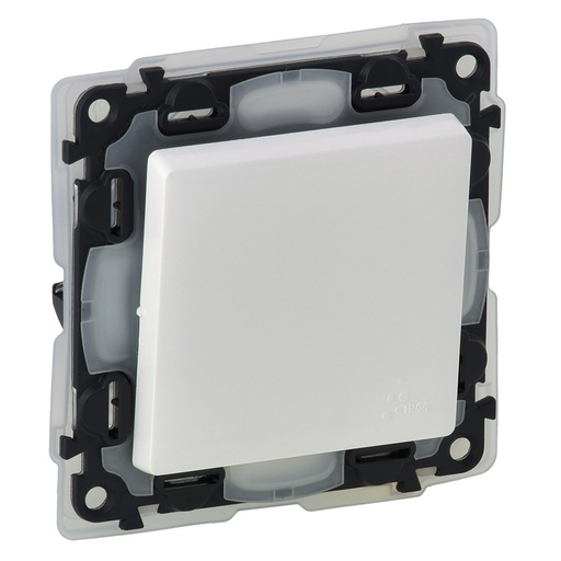 [PTG264.01592] Legrand 752156, Intrerupator Cap scara Valena Life, 10 AX, 250 V, IP44, Cu Placa, Alb