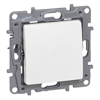 [PTG264.01631] Legrand 764500, Intrerupator Simplu Niloé, 1 POST, 10 AX, 250 V, Borne Automate, Alb