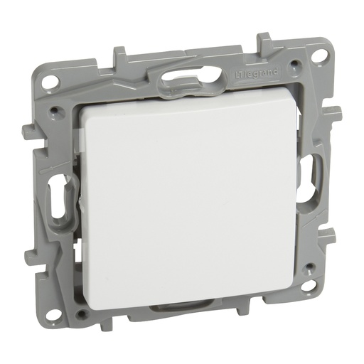 [PTG264.01632] Legrand 764501, Intrerupator Cap scara Simplu Niloé, 10 AX, 250 V, Borne Automate, Alb