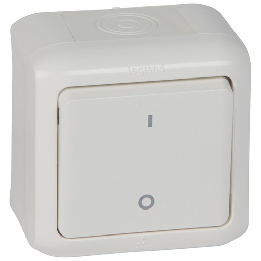 [PTG264.01654] LEGRAND 782366, Forix Bipolar Switch, Visible Mounting, 10 AX, 250 V, White