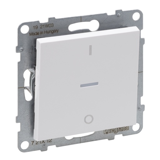 [PTG264.01692] LEGRAND 721112, Bipolar Switch with Pilot Light, White