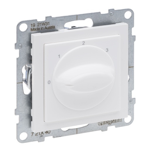[PTG264.01697] Legrand 721140, Intrerupator Control Ventilatie 0 1 2 3, Alb