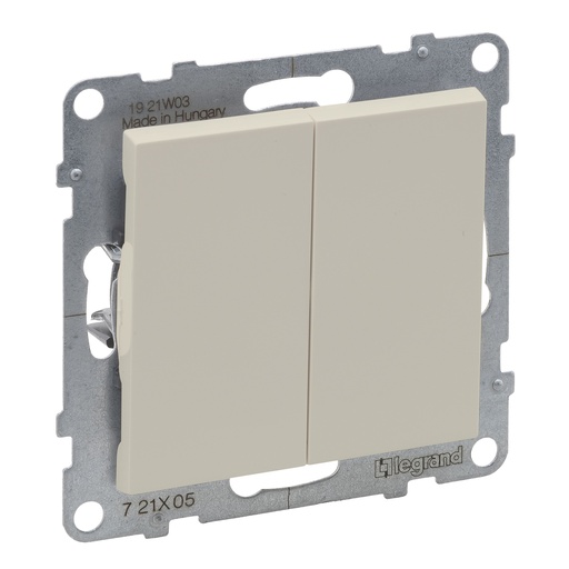 [PTG264.01701] LEGRAND 721205, Double Switch, 10AX, Term Aut. N