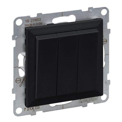 [PTG264.01727] LEGRAND 721403, Triple Switch, 10AX, Screw Terminal, Ng