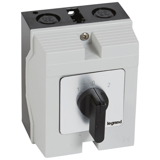 [PTG264.02040] Legrand 027725, Comutator Cu Came, Functie Inversor Cu "OFF", Pr 12, 1P, 16 A, 2 Contacte, Carcasa 96X120 mm