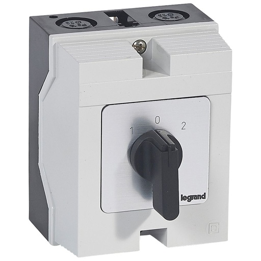 [PTG264.02047] Legrand 027736, Comutator Cu Came, Functie Inversor Cu "OFF", Pr 21, 2P, 25 A, 4 Contacte, Carcasa 96X120 mm