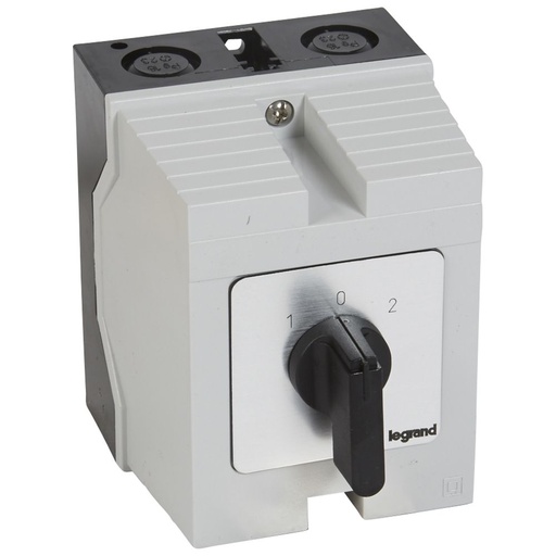 [PTG264.02051] LEGRAND 027742, Cam Switch, Reverse Function with "OFF", PR 26, 3P, 32 A, 6 Contacts, Housing 96X120 mm