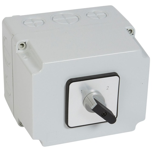 [PTG264.02064] LEGRAND 027764, Cam Switch, Reversing Function Without "OFF", PR 40, 4P, 50 A, 8 Contacts, Housing 135X170 mm