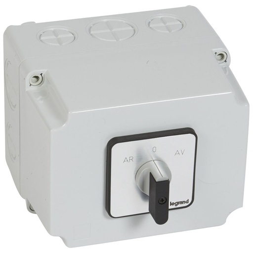 [PTG264.02082] Legrand 027784, Comutator Cu Came, Motor Trifazat, Pr 40, Actionare Inainte/inapoi, 1 Turatie