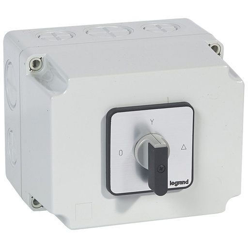 [PTG264.02083] Legrand 027785, Comutator Cu Came, Motor Trifazat, Pr 40, Stea triunghi 1 Sens De Rotatie, 1 Turatie