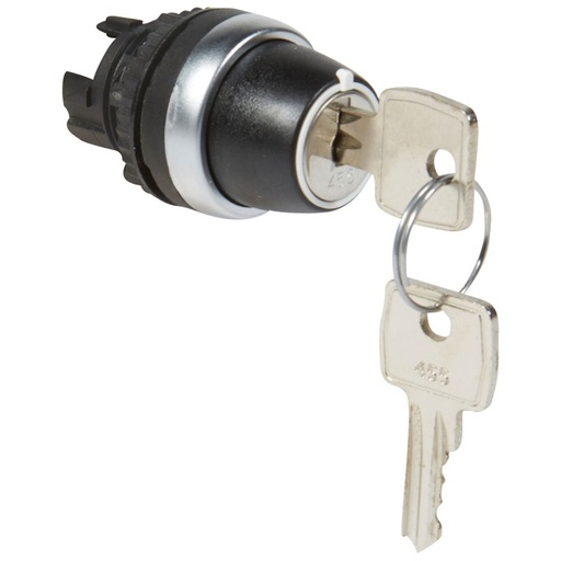 [PTG264.02115] Legrand 023954, Cheie De Comanda Cu Cheie Buton Negru Osmoz, 2 Pozitii Fixe, 90° (cheie Libera in Ambele Pozitii)