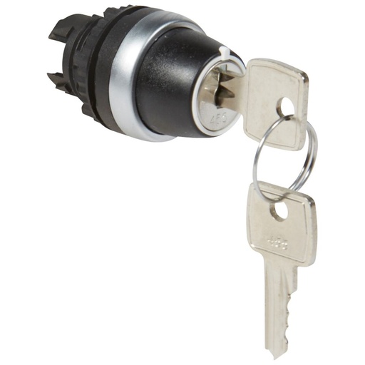 [PTG264.02117] LEGRAND 023960, Control Key with Black Osmosis Button Key, 3 Fixed Positions, 45°