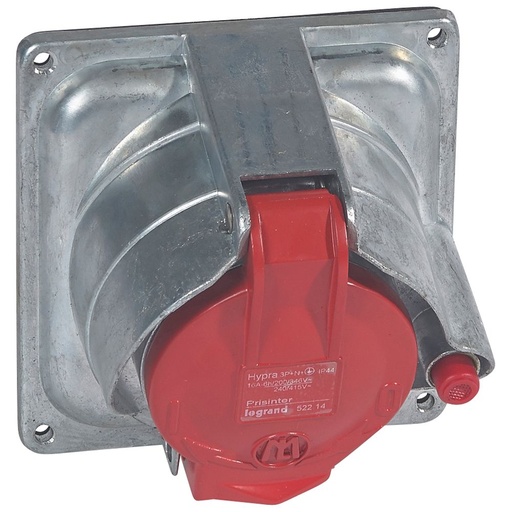 [PTG229.01024] Legrand 052214, Priză Prisinter Pentru Montare Pe Panou Hypra- IP44 380/415 V, -16 A 3P+N+E, Metal