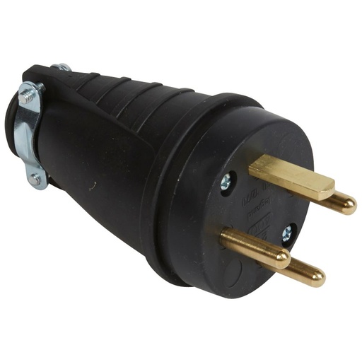 [PTG044.00035] Legrand 055070, Fișă 20 A, 3P+T, Cu Inel, Ieșire Dreaptă, Cauciuc
