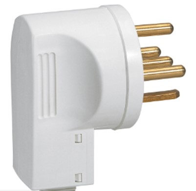 [PTG044.00038] Legrand 055157, Fișă 20 A, 3P+N+T, Plastic, Cu Clemă De Cablu, Ieșire Laterală