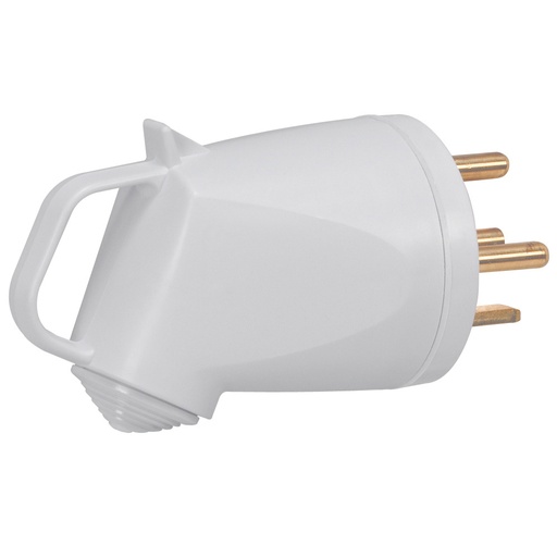 [PTG044.00046] LEGRAND 055855, Plexo 32 A Plug, 3P+T, IP44, IK08, Handle with Side Outlet, Gray
