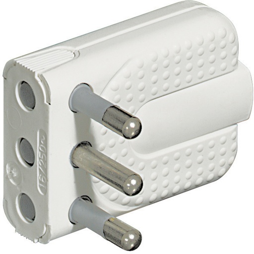 [PTG044.00059] BTICINO S2466TA, Kit Space, Saving Corner Socket 2P+T 16A White