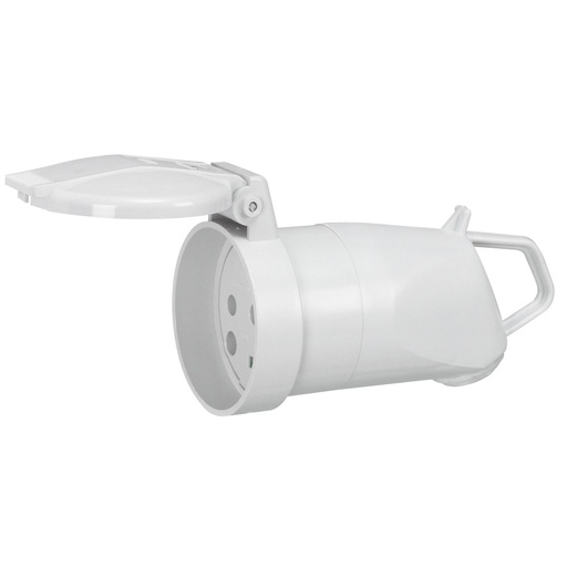 [PTG044.00097] Legrand 055667, Prelungitor Plexo 20 A, 3P+N+T, IP44, IK08, Mâner Cu Ieșire Laterală, Cenușiu