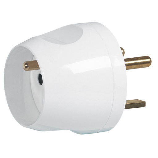 [PTG044.00109] Legrand 090037, Adaptor 2P+T, Conectare 1 Fișă 16 A Pe 1 Soclu De 20 A, Alb