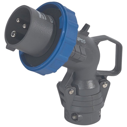 [PTG044.00117] Legrand 051106, Fișă Unghiulară Hypra, IP 66/67, 55, 16 A, 200/250 V, 2P+E, Plastic