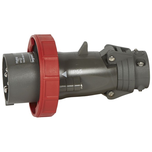 [PTG044.00120] Legrand 051160, Fișă Dreaptă Hypra, IP 66/67, 55, 380/415 V, 16 A, 3P+E, Plastic