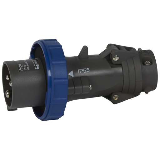 [PTG044.00121] LEGRAND 051156, Hypra Straight Plug, IP 66/67/55, 200/250 V, 16 A, 2P+E, Plastic